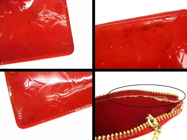 Louis Vuitton レッドキーリング　ヴェルニ　コインケース ルイヴィトン LOUIS VUITTON コインケース 小銭入れ キーリング