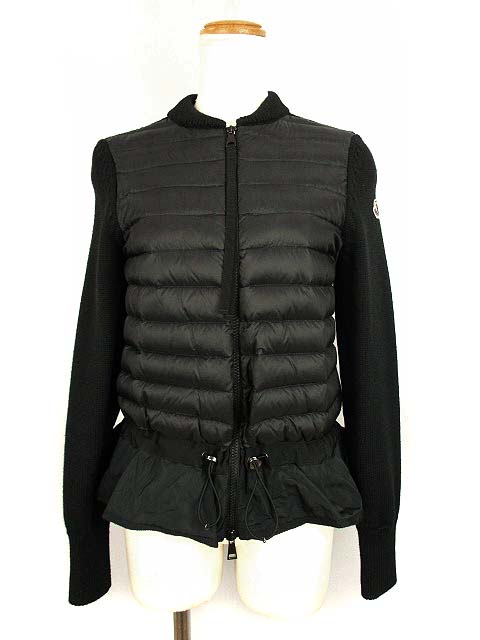 モンクレール MONCLER ダウンジャケット ニット コンビ 切替 ノー