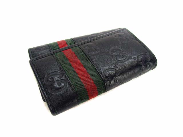 【美品】GUCCI グッチ シェリーライン GG柄 6連 キーケース ブラック 楽天市場】【新品未使用品】GUCCI グッチ GGキャンバス