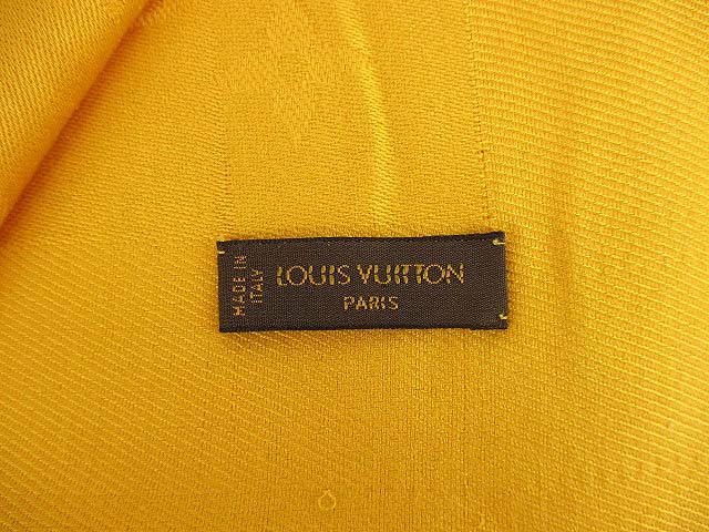 ルイヴィトン モノグラム大判ショール ストール シルク×ウール /黄色 イエロー 楽天市場】【アパレル】LOUIS VUITTON ルイ ヴィトン ショール