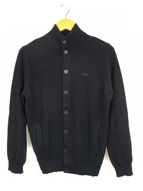 ラコステ LACOSTE WOOL MAX ニット カーディガン 羽織り ハイネック 