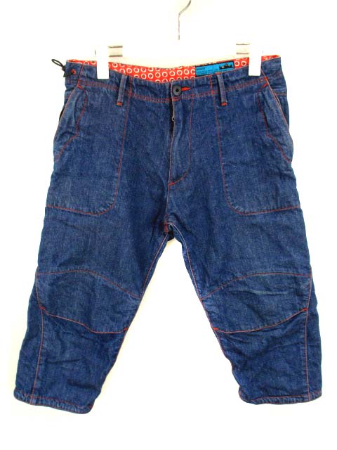 カトー Kato パストンブルー Le Passe Temps Bleu デニム クロップド パンツ サイクルウェア ストレッチ ジーンズ サイズs インディゴ メンズ 069 ベクトルパーク