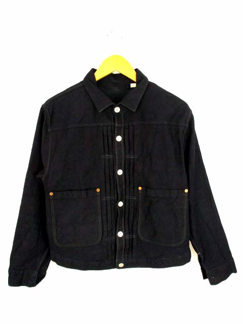 リーバイス ビンテージ クロージング Levi S Vintage Clothing デニムジャケット ジージャン Gジャン 0002 米国製 Usa製 Triple Pleat Blouse 黒系 ブラック系 サイズs メンズ 069 ベクトルパーク