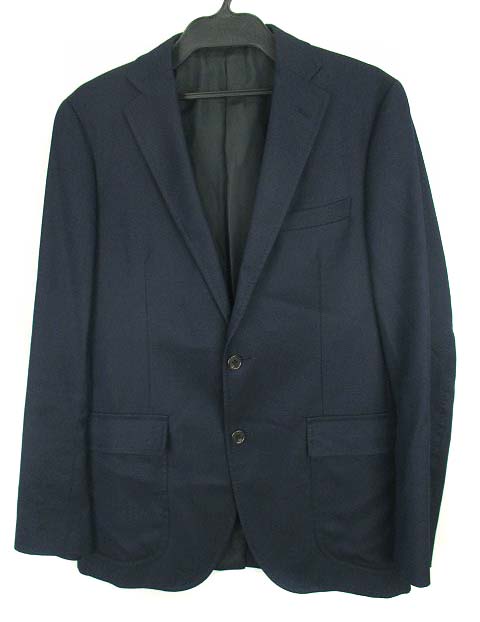ザ スーツカンパニー The Suit Company テーラードジャケット 背広 上着 ソーラーチャージ ウール混 シングル 無地 ネイビー 紺 180 6drop メンズ 069 ベクトルパーク