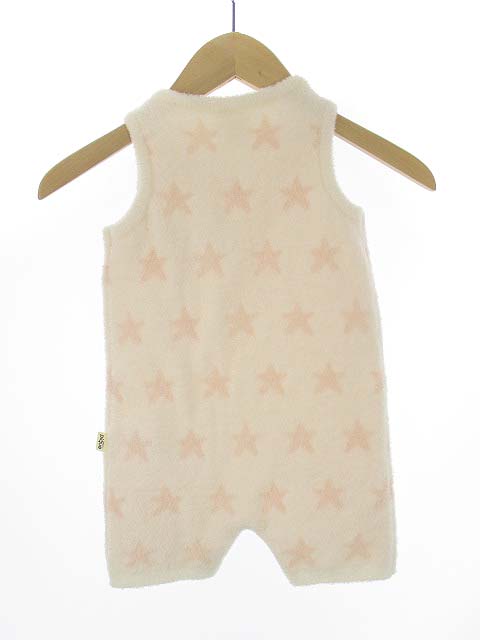 ジェラートピケ ベイビー キッズ Gelato Pique Baby Kids 星柄 パイル ロンパース オールインワン カバーオール ノースリーブ スター ホワイト ピンク 白 70 80 ベビー服 子供服 キッズ 069 ベクトルパーク