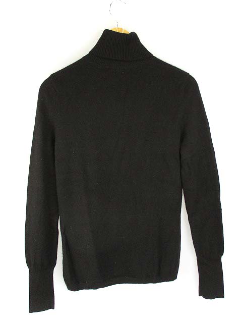 ユニクロ Uniqlo タートルネック カシミヤ ニット セーター 長袖 無地 258 ブラック 黒 L レディース 069 ベクトルパーク