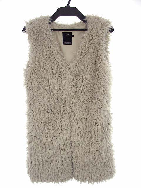 アズールバイマウジー Azul By Moussy フェイクファーベスト アウター 上着 ミドル丈 無地 2509aw30 6233 ベージュ系 S レディース 069 ベクトルパーク