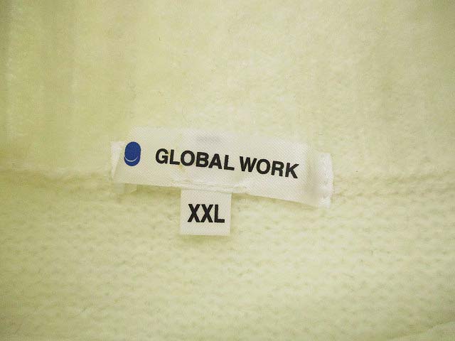 グローバルワーク Global Work マシンウォッシャブル ハイネック ニット セーター プルオーバー 長袖 アクリル ポリエステル ポリウレタン オフホワイト 白 Xxl 140 子供服 キッズ 069 ベクトルパーク