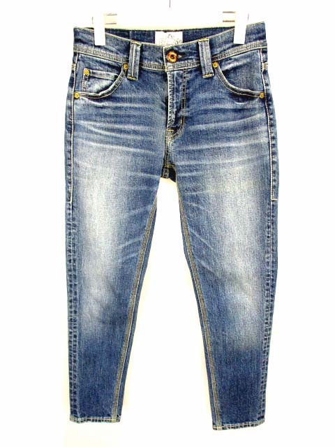 ロデオクラウンズ Rodeo Crowns デニムパンツ ジーンズ No5 Slim Straight 4dsr12 0290 スリム ストレート サイズm インディゴ Used加工 レディース 069 ベクトルパーク