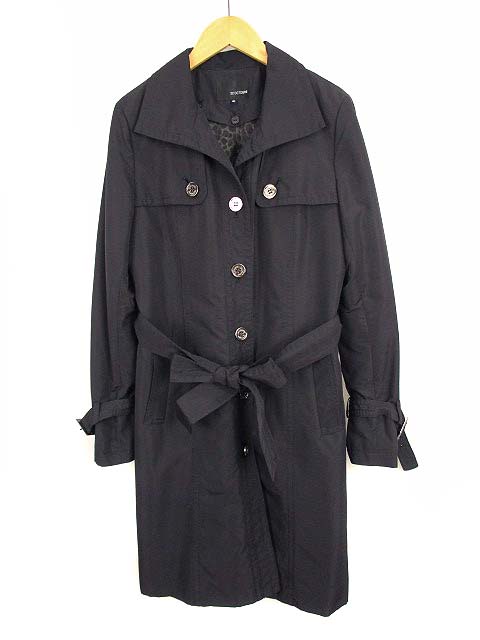 22オクトーブル 22 Octobre スプリングコート トレンチコート ナイロン 中綿ライナー付き 無地 紺 40 レディース 069 ベクトルパーク