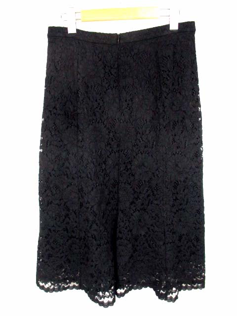 ユニクロ Uniqlo レースフレアスカート スカート 総レース ミモレ丈 黒 ブラック サイズxl 大きいサイズ レディース 069 ベクトルパーク