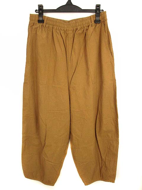 ソウルベリー Soulberry Pupupupu ベイカーパンツ イージーパンツ おうち着 ルームウェア ワイド コクーン 無地 キャメル 茶系 3l レディース 069 ベクトルパーク