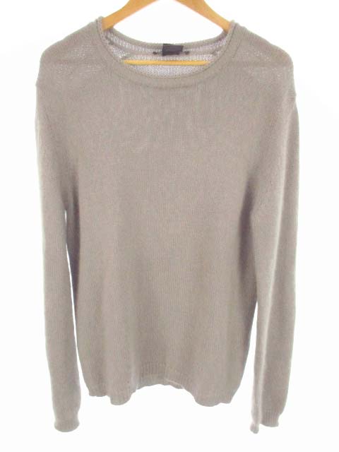 グッチ Gucci 長袖 ニット セーター アンゴラ シルク 無地 グレー サイズm メンズ 069 ベクトルパーク