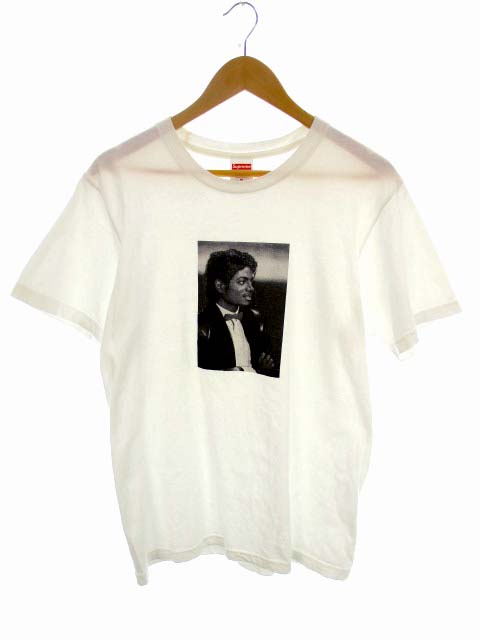 シュプリーム Supreme 半袖 Tシャツ カットソー プリント マイケルジャクソン Michael Jackson Tee 17ss 白 ホワイト サイズm メンズ 069 ベクトルパーク