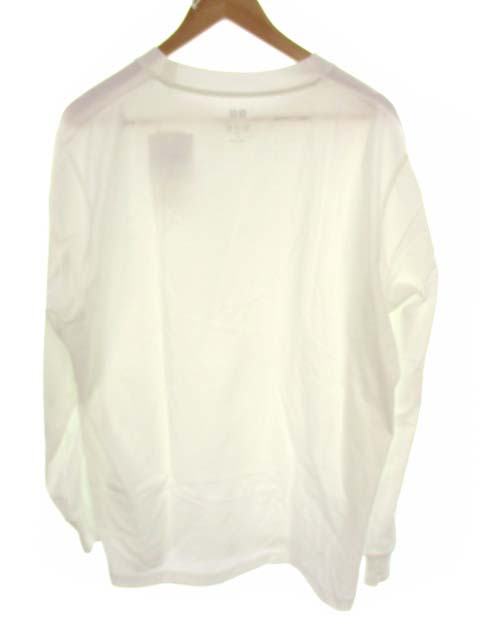 未使用品 ユニクロ Uniqlo エアリズムuvカットクルーネックt 長袖 カットソー ロンt 4254 無地 白 ホワイト サイズxl タグ付き メンズ 069 ベクトルパーク