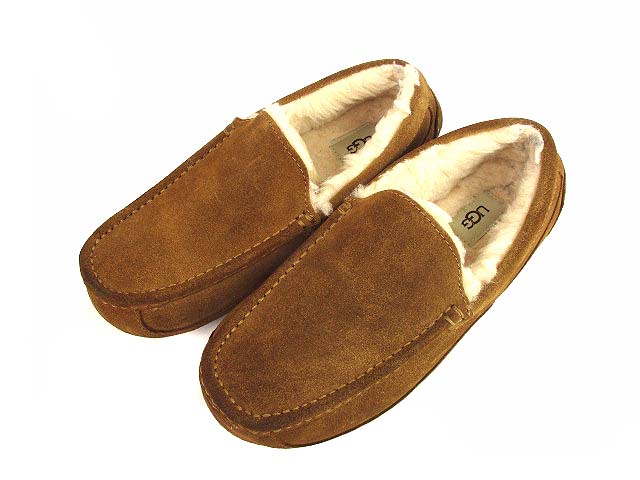 アグ オーストラリア Ugg Australia アスコット モカシン スリッポン ムートン シューズ 靴 スウェード ブラウン 茶 26cm メンズ 069 ベクトルパーク