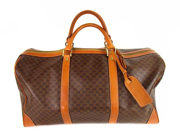 セリーヌ(Celine) セリーヌ ボストンバッグ マカダム レザー ブラウン