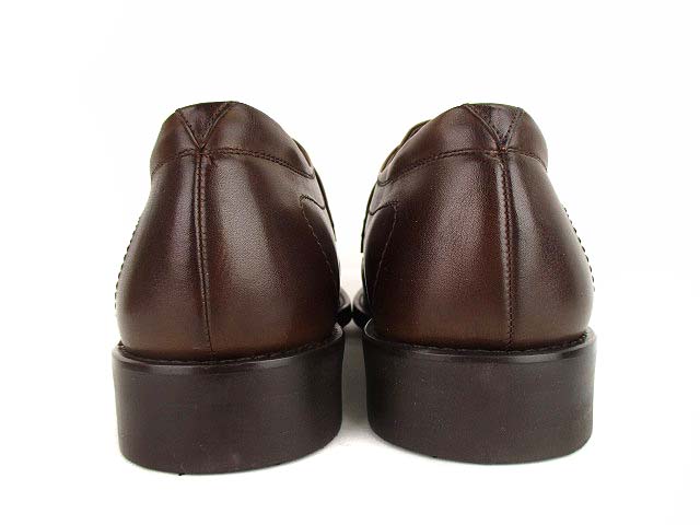 未使用品 ピドレシェンテ Pido recente ビジネスシューズ 革靴 スクエアトゥ レザー 靴 ブラウン 茶 24 1/2 メンズ