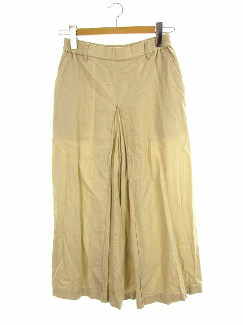 レプシィム ローリーズファーム Lepsim Lowrys Farm ワイドパンツ ロング ボトム リネン 麻 無地 ライトベージュ M レディース 069 ベクトルパーク