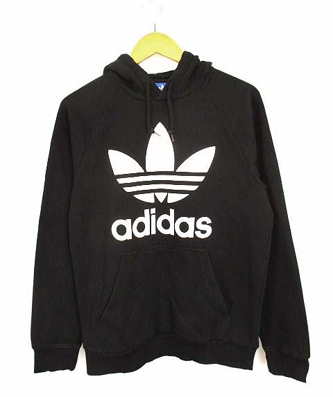 アディダス オリジナルス adidas オリジナルス Trefoil Hoodie レディース パーカー スウェット Black 5 adidas Originals womens Trefoil Hoodie Hooded Sweatshirt