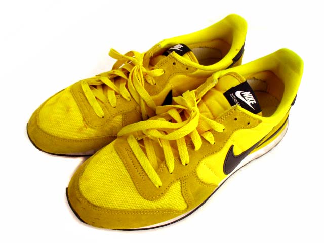 ナイキ Nike スニーカー シューズ 靴 Internationalist インターナショナリスト スエード ナイロン メッシュ 700 イエロー ブラック 黄 黒 サイズ27cm メンズ 069 ベクトルパーク