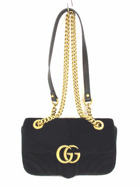 グッチ GUCCI ショルダーバッグ チェーンショルダー GGマーモント 