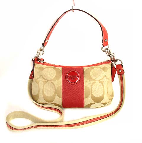コーチ COACH シグネチャー ストライプ デミ クロスボディ ショルダー  