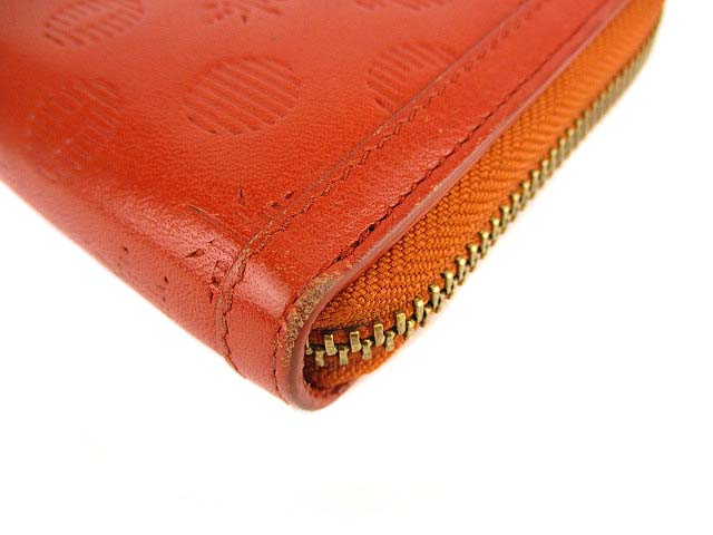 ハンティングワールド　長財布　ロングウォレット　ラウンドジップ　オレンジ ハンティングワールド HUNTING WORLD 二つ折り 長財布 ラウンド