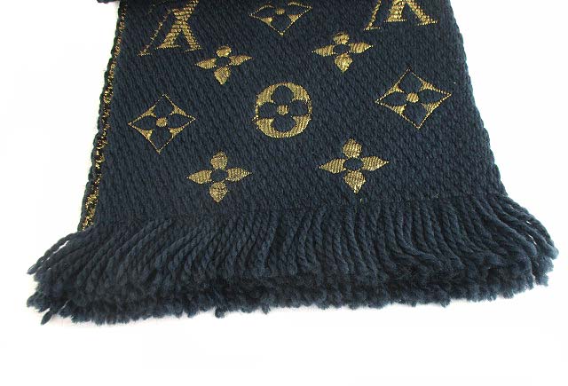 ルイヴィトン LOUIS VUITTON エシャルプ ロゴマニア シャイン マフラー  