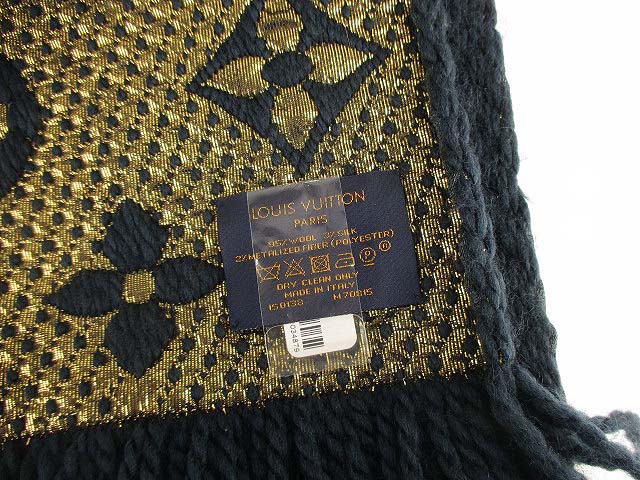 ルイヴィトン LOUIS VUITTON エシャルプ ロゴマニア シャイン マフラー  