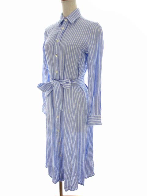 ポロ ラルフローレン POLO RALPH LAUREN 長袖 ロング シャツワンピース  