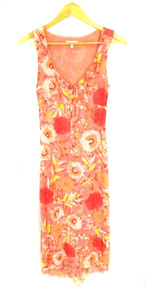 クーカイ Kookai ワンピース ノースリーブ フリル ロング丈 マキシ丈 花柄 マルチカラー 1 レディース 069 ベクトルパーク