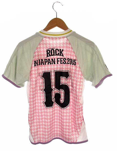 Rockin On Rock In Japan Fes 15 トップス Tシャツ サッカーシャツ フェス ナンバープリント 千鳥格子 パイピング 半袖 ピンク系 S メンズ レディース 069 ベクトルパーク Rockin On Rock In Japan Fes 15 トップス Tシャツ サッカーシャツ フェス ナンバープリント 千鳥格子 パイピング 半袖 ピンク系 S メンズ レディース 069 ベクトルパーク