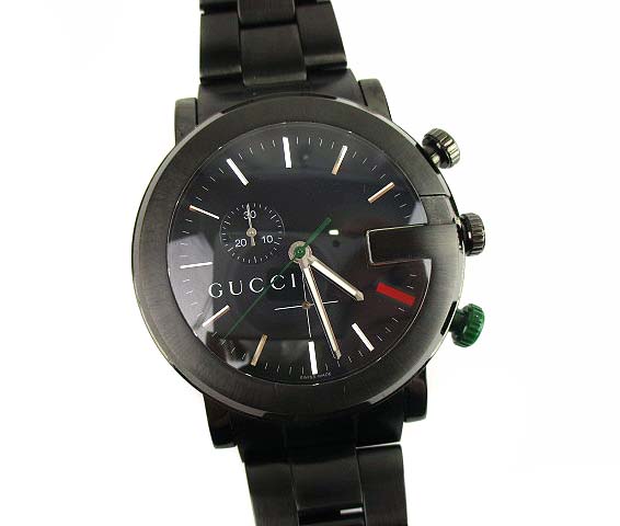 期間限定 最安値挑戦 黒 101m ウォッチ 腕時計 クロノグラフ クォーツ Gラウンド Gucci 中古 グッチ ブラック メンズ 腕時計レディース Revuemusicaleoicrm Org