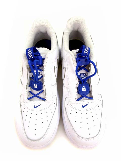 ナイキ Nike スニーカー シューズ 靴 Force 1 Toggle Ps フォース 1 トグル Ps Cu5287 100 白 青 ホワイト ブルー サイズ22cm ジュニア 子供靴 キッズ 069 ベクトルパーク