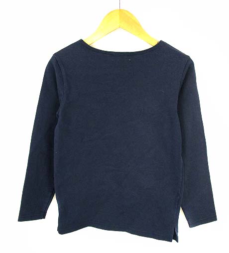 ホームグロウン Homegrown トップス カットソー Tシャツ 七分袖 無地 スリット コットン 綿 ネイビー 紺 150cm 子供服 ジュニア キッズ 069 202107290430 ベクトルパーク