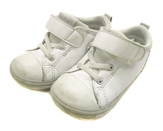 コンバース Converse 靴 シューズ スニーカー ローカット ミニオールスター All Star ロゴ 裏地メッシュ マジックテープ 7cl7 ホワイト 白 15cm 子供靴 ベビー キッズ 069 ベクトルパーク