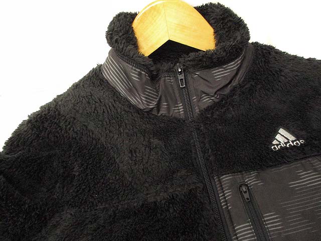 アディダス adidas フリースジャケット ボア 上着 ジップアップ