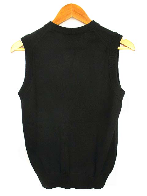 マンシングウェア グランドスラム タグ付き新品 ネイビー ハーフジップベスト Munsingwear/グランドスラム/ゴルフベスト/タグ付き ハーフジップ