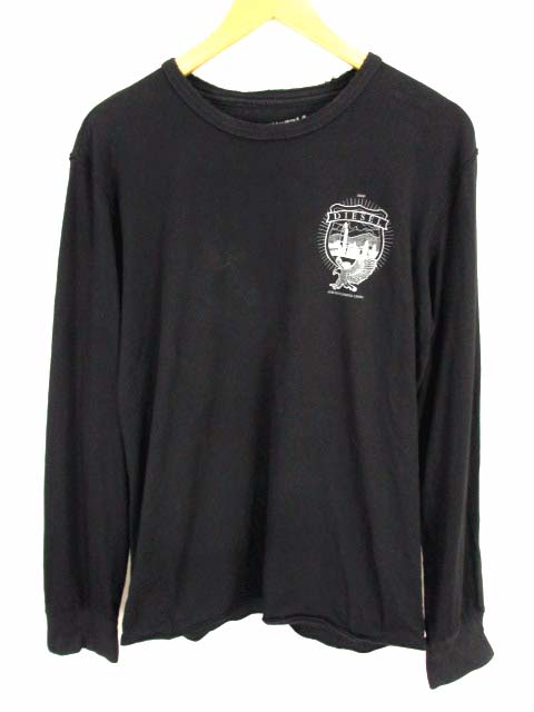 ディーゼル DIESEL 長袖 Tシャツ ロンT カットソー プリント ダメージ 