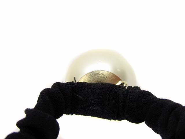 シャネル CHANEL ヘアゴム シュシュ ココマーク フェイクパール A63896  