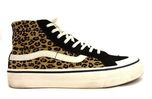 バンズ Vans ハイカット スニーカー シューズ 靴 レオパード スウェード 黒 ベージュ 26cm メンズ 069 ベクトルパーク