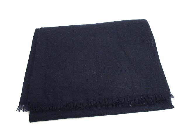 ユニクロ Uniqlo カシミヤ100 ビッグストール マフラー フリンジ 無地 261 4018 紺 ネイビー メンズ レディース 069 ベクトルパーク