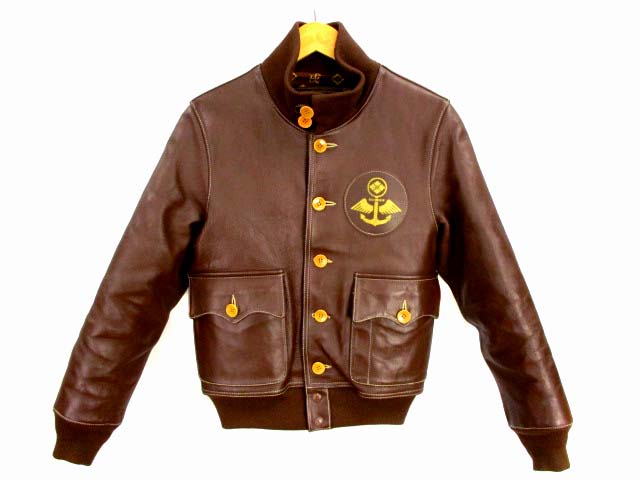 エヴィス EVISU A-1 フライトジャケット レザー 革 山根水軍 革ジャン 