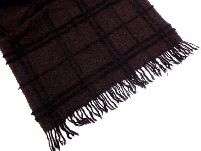 ボッテガヴェネタ BOTTEGA VENETA マフラー チェック カシミヤ