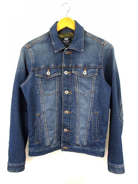 ビームスハート Beams Heart スウェット デニムジャケット Gジャン 上着 コットン ブルー S メンズ 069 ベクトルパーク