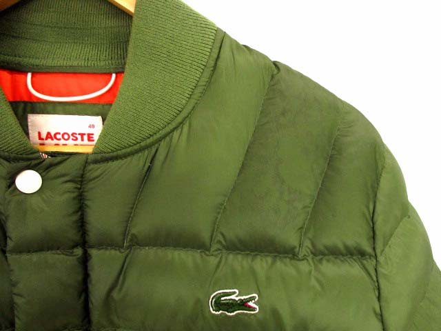 ラコステ LACOSTE L!VE ライブ ダウンジャケット ブルゾン 軽量 ジップ 