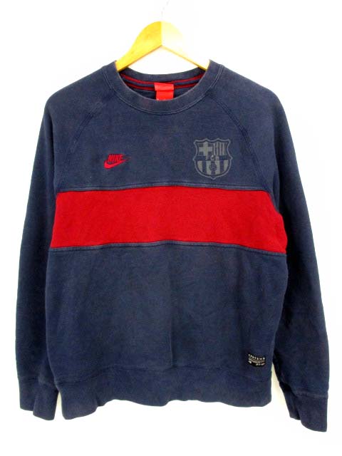 ナイキ NIKE 長袖 トレーナー スウェット FCB FCバルセロナ プリント 