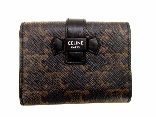 セリーヌ CELINE 三つ折り財布 コンパクトウォレット 10H482DB7 38SI  