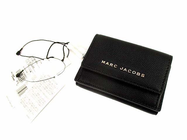 未使用品 マークジェイコブス MARC JACOBS 三つ折り コンパクト ミニ 